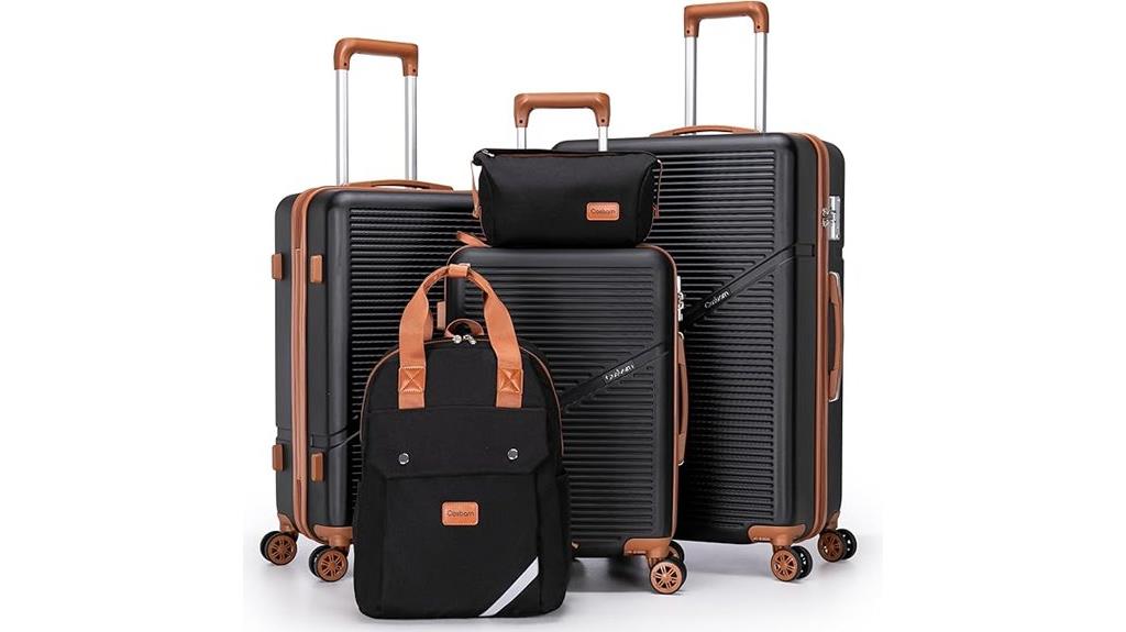 unisex spinner luggage set