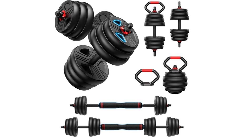 versatile adjustable weight set