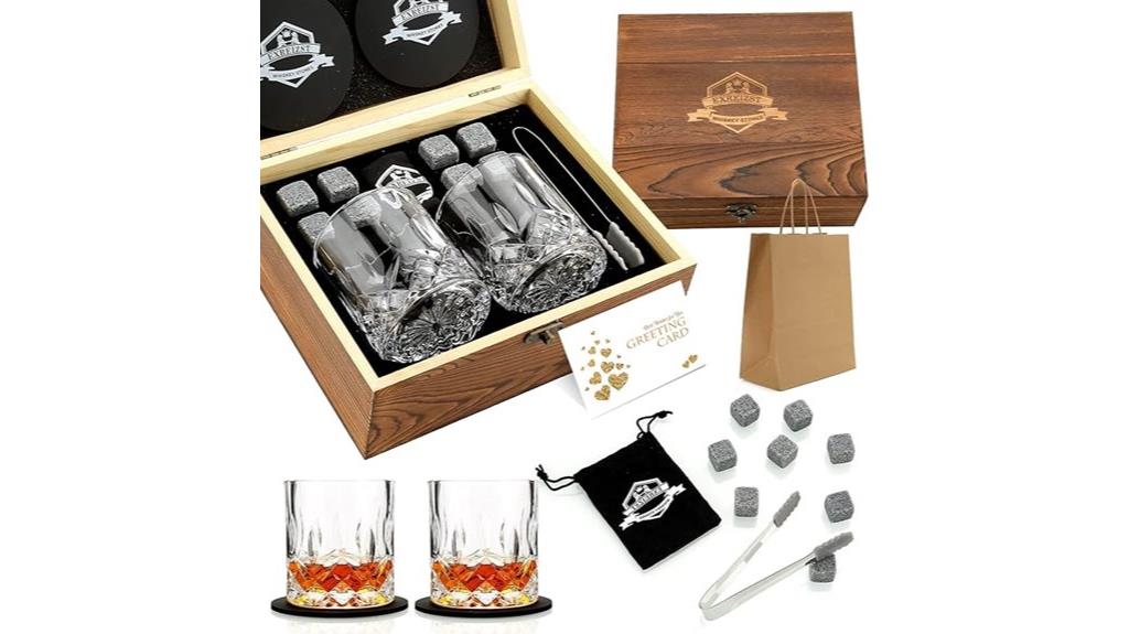 whiskey stones gift set