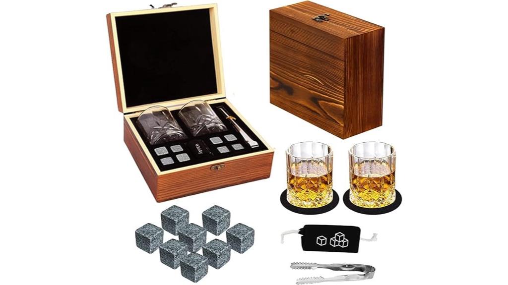 whiskey stones gift set