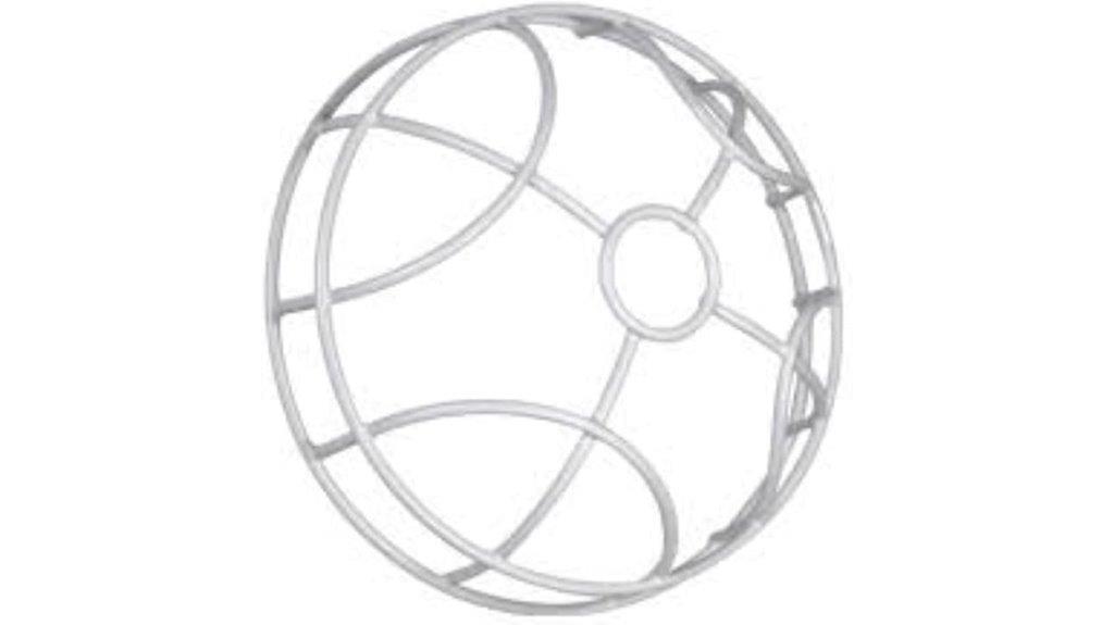 white flush mount strobe guard