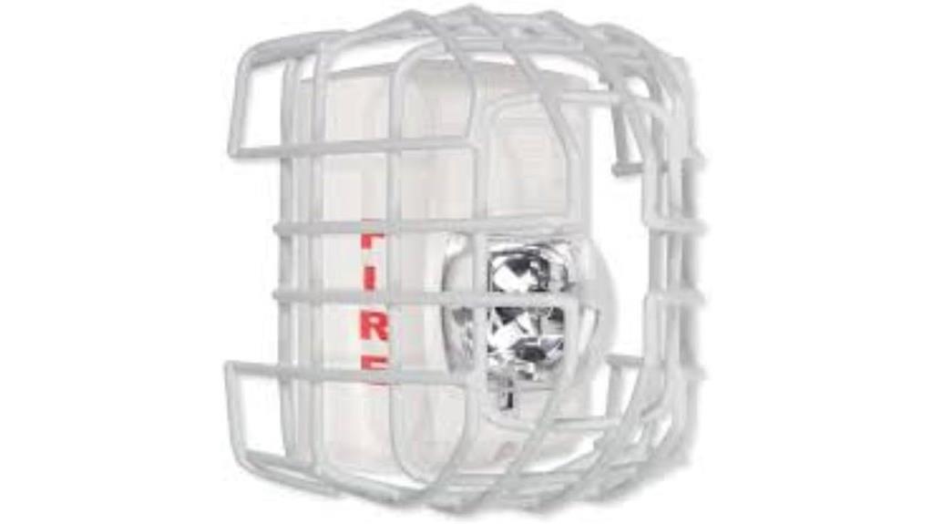 white strobe wire guard