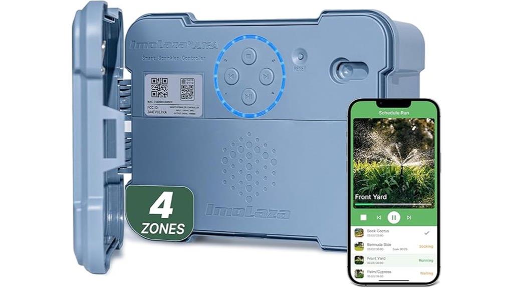wifi 4 zone sprinkler controller