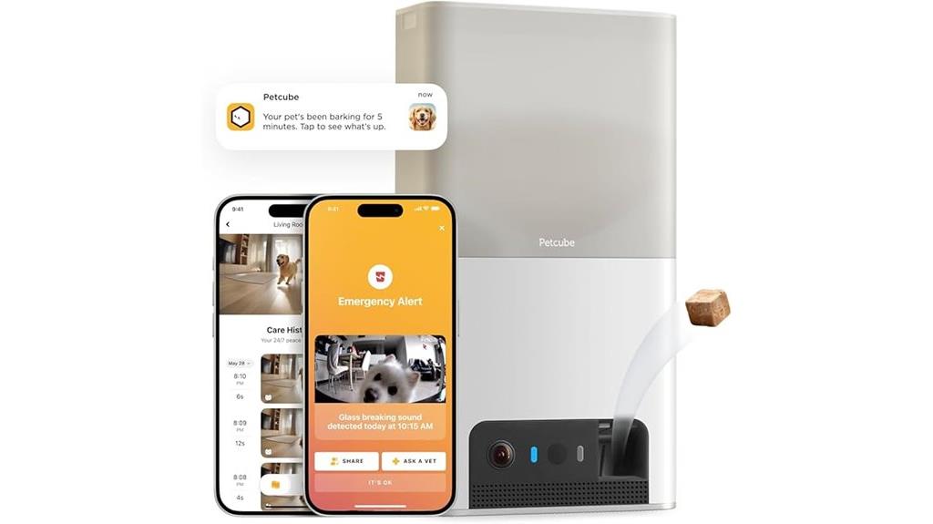 wifi pet camera dispenser