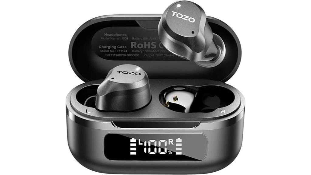 wireless earbuds noise canceling waterproof