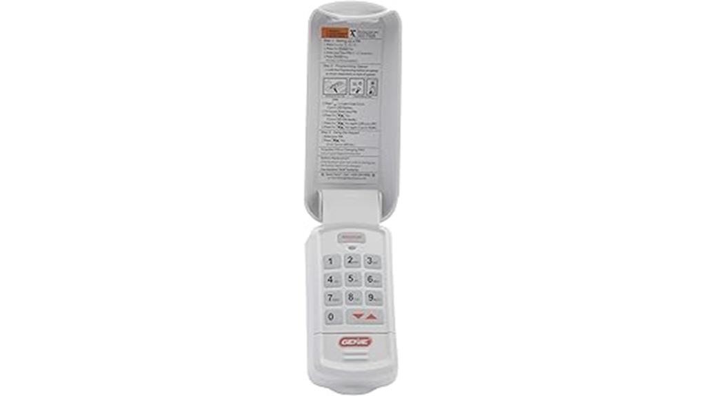 wireless garage door keypad