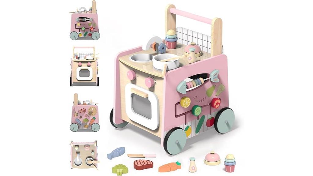 wooden 4 in 1 baby walker