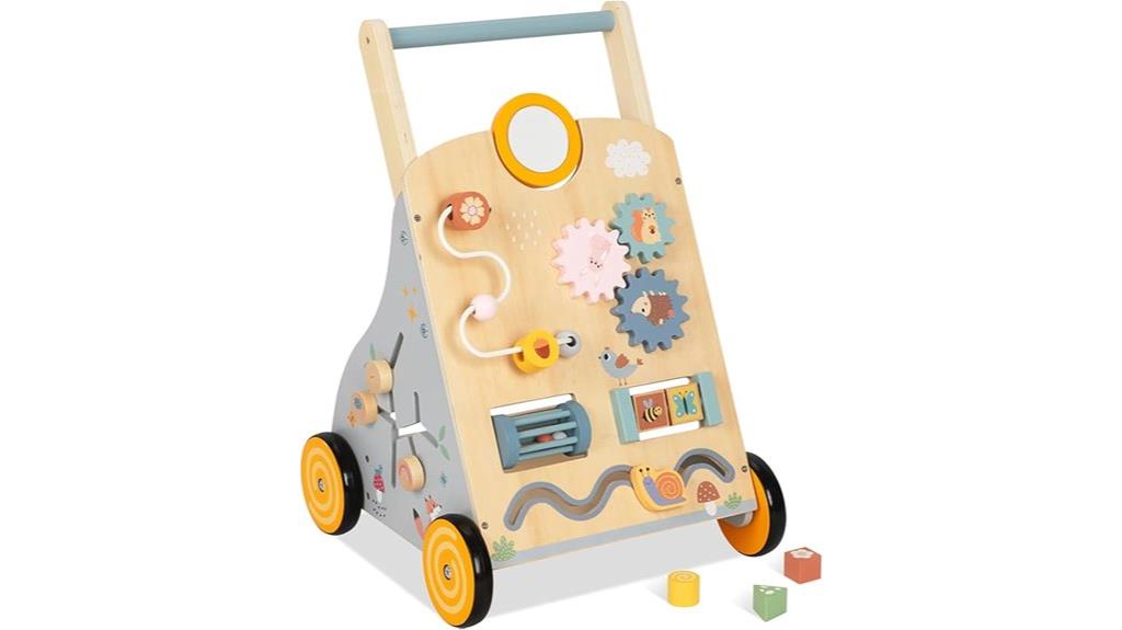 wooden toddler walking aid