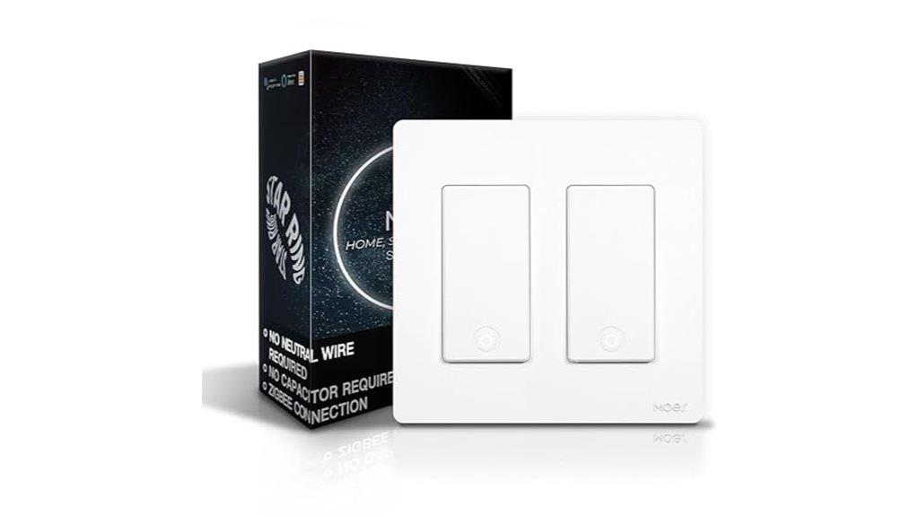zigbee 2 gang smart switch