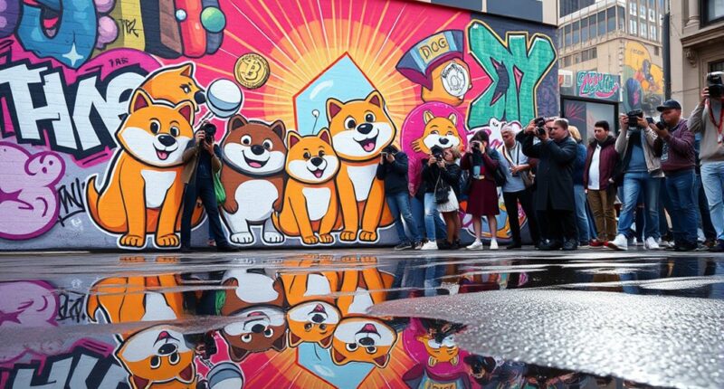 crypto inspired meme art