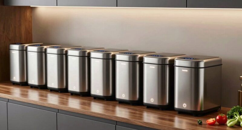 top electric kitchen compost bins