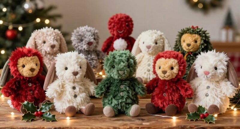top jellycat christmas toys