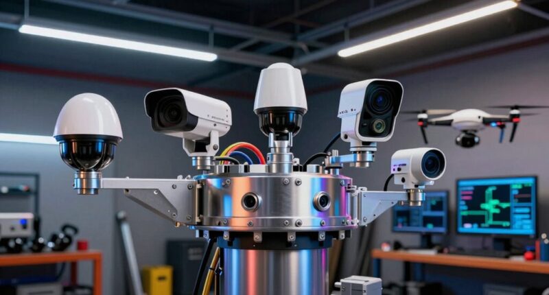 garage mining security cameras