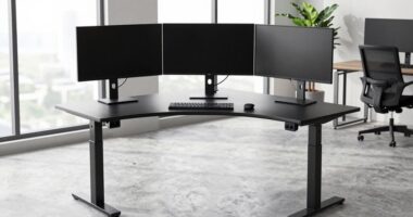 heavy duty multi screen desks