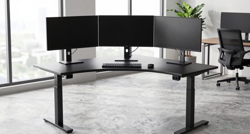 heavy duty multi screen desks