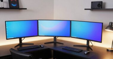 top four monitor desk options