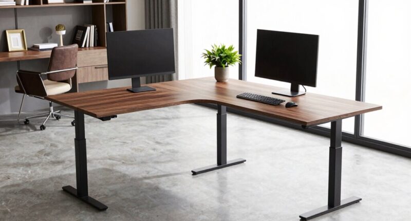 top l shaped desks