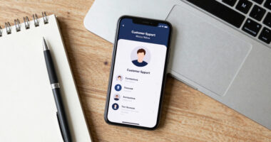 AI output review queue for customer support macros